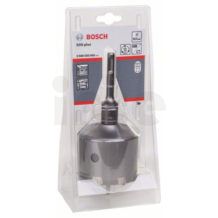 BOSCH Sada dutých vrtacích korunek SDS plus 82 mm, 3 kusy 2608550065