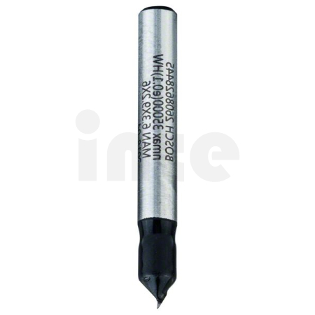 BOSCH Drážkovací fréza tvaru V, 6 mm, D1 6,35 mm, L 9,2 mm, G 48 mm, 90° 2608628445