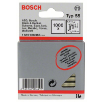 BOSCH Úzká sponka do sponkovačky, typ 55, laminovaná 1609200389
