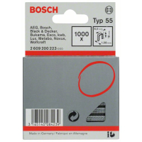 BOSCH Úzké sponky do sponkovačky, typ 55 2609200223