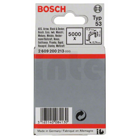 BOSCH Sponky do sponkovačky z tenkého drátu, typ 53 2609200213