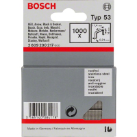 BOSCH Sponky do sponkovačky z tenkého drátu, typ 53, nerezové 2609200217