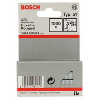 BOSCH Sponky do sponkovačky z plochého drátu, typ 51 2609200203