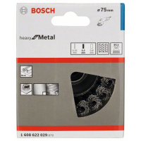 BOSCH Splétaný hrncový kartáč 75 mm, ocel 1608622029