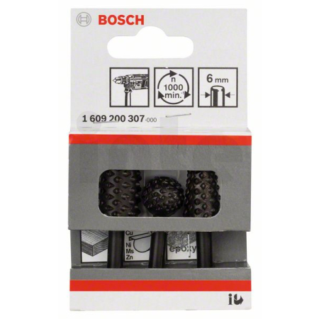 BOSCH Sada ručně vedených fréz 16 mm, 3 kusy 1609200307