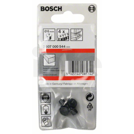 BOSCH Sada polohovacích kolíků 6 mm, 4 kusy 2607000544