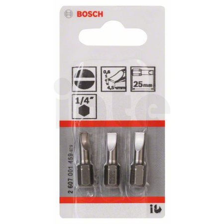BOSCH Šroubovací bit zvlášť tvrdý Extra-Hart, 3 ks 2607001459