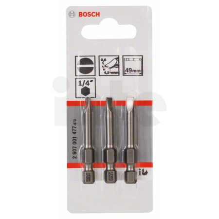 BOSCH Šroubovací bit zvlášť tvrdý Extra-Hart, 3 ks 2607001477
