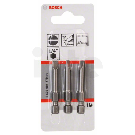 BOSCH Šroubovací bit zvlášť tvrdý Extra-Hart, 3 ks 2607001479