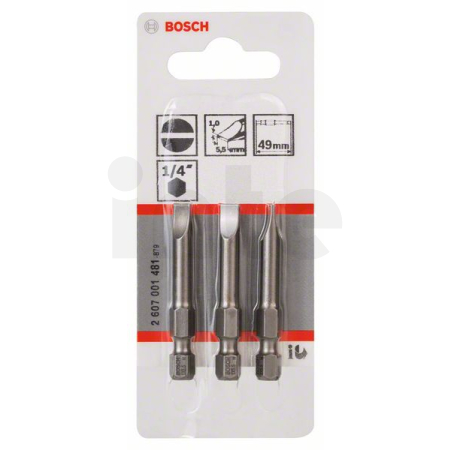 BOSCH Šroubovací bit zvlášť tvrdý Extra-Hart, 3 ks 2607001481