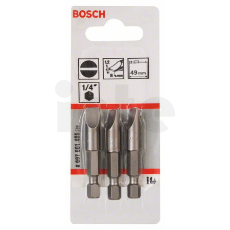BOSCH Šroubovací bit zvlášť tvrdý Extra-Hart, 3 ks 2607001485