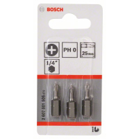 BOSCH Šroubovací bit zvlášť tvrdý Extra-Hart, 3 ks 2607001506