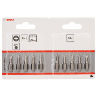 BOSCH Šroubovací bit zvlášť tvrdý Extra-Hart, 10 ks 2607001509