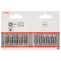 BOSCH Šroubovací bit zvlášť tvrdý Extra-Hart, 10 ks 2607001512