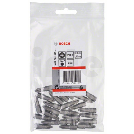 BOSCH Šroubovací bit zvlášť tvrdý Extra-Hart, 25 ks 2607001513