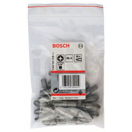 BOSCH Šroubovací bit zvlášť tvrdý Extra-Hart, 25 ks 2607001519