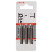 BOSCH Šroubovací bit zvlášť tvrdý Extra-Hart, 3 ks 2607001520