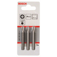 BOSCH Šroubovací bit zvlášť tvrdý Extra-Hart, 3 ks 2607001524