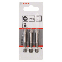BOSCH Šroubovací bit zvlášť tvrdý Extra-Hart, 3 ks 2607001531