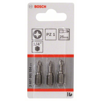 BOSCH Šroubovací bit zvlášť tvrdý Extra-Hart, 3 ks 2607001554