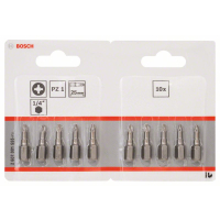 BOSCH Šroubovací bit zvlášť tvrdý Extra-Hart, 10 ks 2607001555