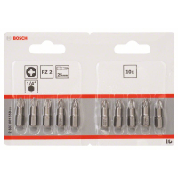 BOSCH Šroubovací bit zvlášť tvrdý Extra-Hart, 10 ks 2607001559