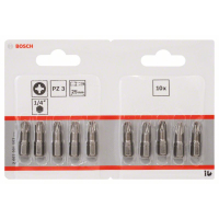 BOSCH Šroubovací bit zvlášť tvrdý Extra-Hart, 10 ks 2607001563