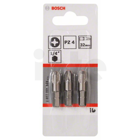 BOSCH Šroubovací bit zvlášť tvrdý Extra-Hart, 3 ks 2607001566