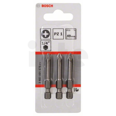 BOSCH Šroubovací bit zvlášť tvrdý Extra-Hart, 3 ks 2607001575