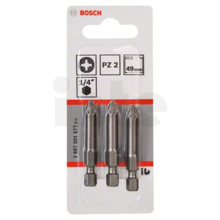 BOSCH Šroubovací bit zvlášť tvrdý Extra-Hart, 3 ks 2607001577