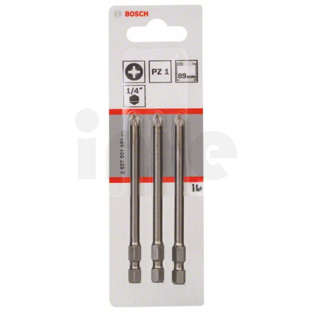 BOSCH Šroubovací bit zvlášť tvrdý Extra-Hart, 3 ks 2607001581