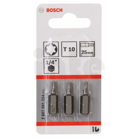 BOSCH Šroubovací bit zvlášť tvrdý Extra-Hart, 3 ks 2607001604