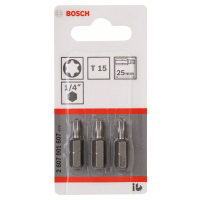 BOSCH Šroubovací bit zvlášť tvrdý Extra-Hart, 3 ks 2607001607