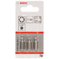 BOSCH Šroubovací bit zvlášť tvrdý Extra-Hart, 3 ks 2607001611