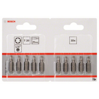 BOSCH Šroubovací bit zvlášť tvrdý Extra-Hart, 10 ks 2607001612