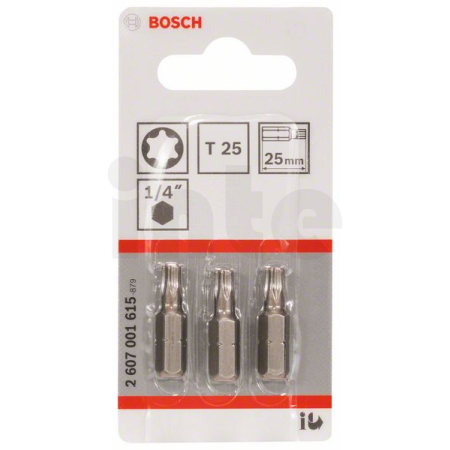 BOSCH Šroubovací bit zvlášť tvrdý Extra-Hart, 3 ks 2607001615