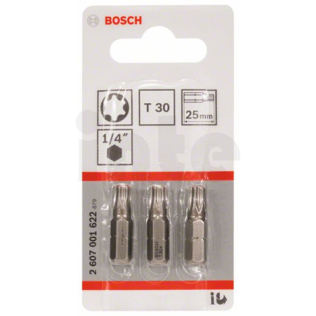 BOSCH Šroubovací bit zvlášť tvrdý Extra-Hart, 3 ks 2607001622