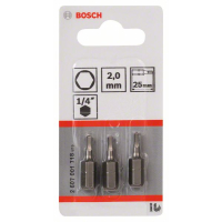 BOSCH Šroubovací bit zvlášť tvrdý Extra-Hart, 3 ks 2607001718