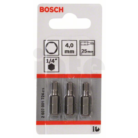 BOSCH Šroubovací bit zvlášť tvrdý Extra-Hart, 3 ks 2607001724