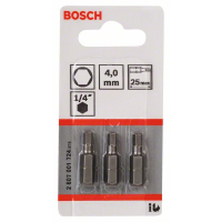 BOSCH Šroubovací bit zvlášť tvrdý Extra-Hart, 3 ks 2607001724