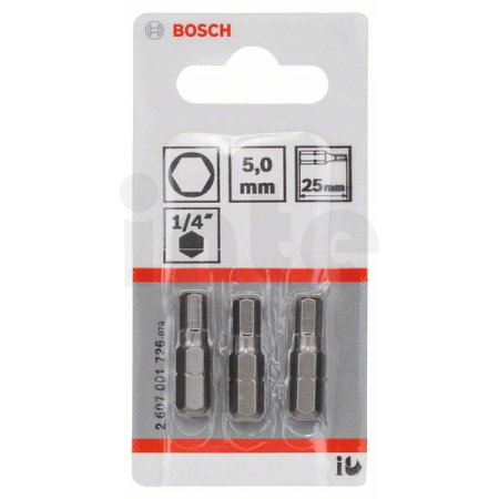 BOSCH Šroubovací bit zvlášť tvrdý Extra-Hart, 3 ks 2607001726