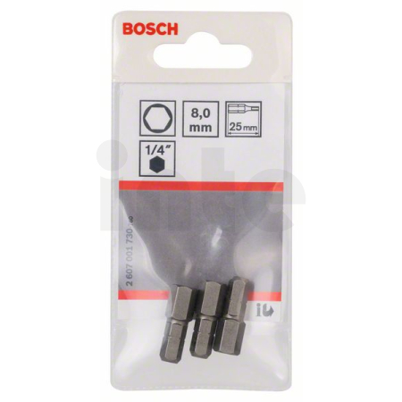 BOSCH Šroubovací bit zvlášť tvrdý Extra-Hart, 3 ks 2607001730