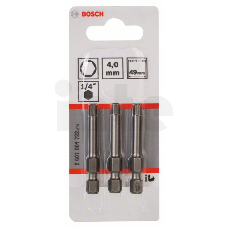 BOSCH Šroubovací bit zvlášť tvrdý Extra-Hart, 3 ks 2607001733