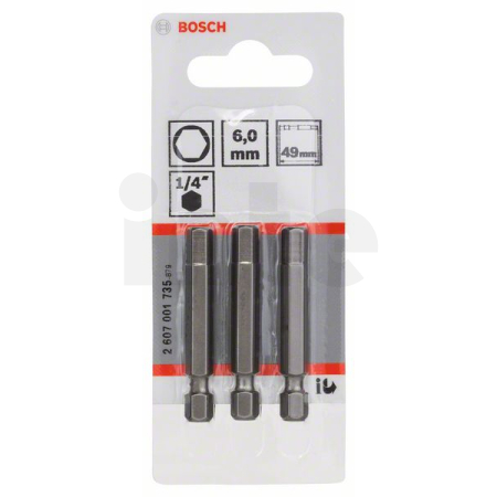 BOSCH Šroubovací bit zvlášť tvrdý Extra-Hart, 3 ks 2607001735