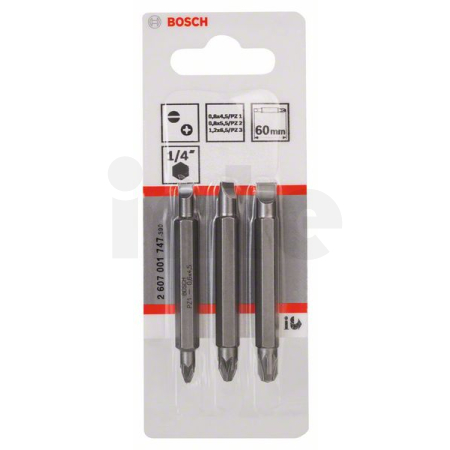 BOSCH 3dílná sada oboustranných bitů 2607001747