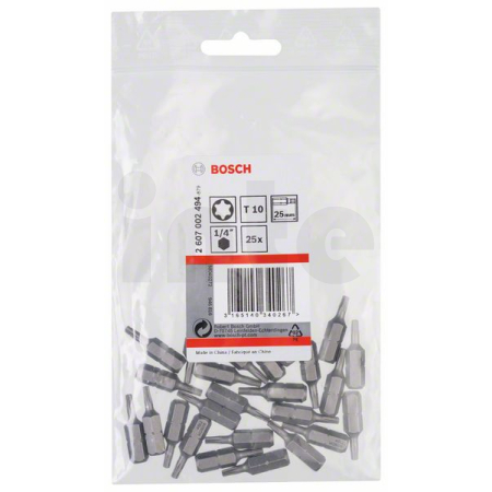 BOSCH Šroubovací bit zvlášť tvrdý Extra-Hart, 25 ks 2607002494