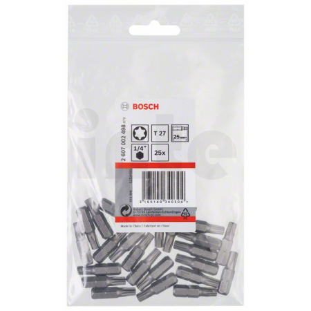 BOSCH Šroubovací bit zvlášť tvrdý Extra-Hart, 25 ks 2607002498