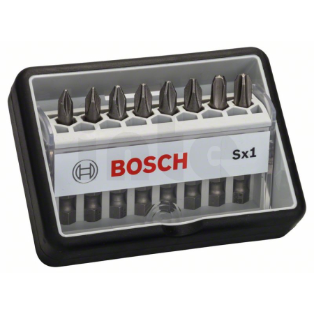 BOSCH Sada šroubovacích nástavců Robust Line, Sx PH, verze Extra Hard, 8 kusů 2607002556
