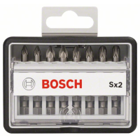 BOSCH Sada šroubovacích nástavců Robust Line, Sx PZ, verze Extra Hard, 8 kusů 2607002557