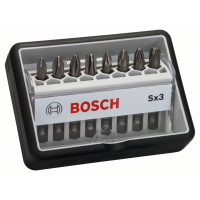 BOSCH Sada šroubovacích nástavců Robust Line, Sx PH/PZ, verze Extra Hard, 8 kusů 2607002558